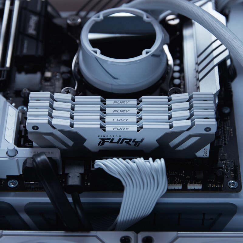 Оперативная память Kingston FURY 32 GB (2x16GB) DDR5 7200 MHz Renegade Silver/White (KF572C38RWK2-32)