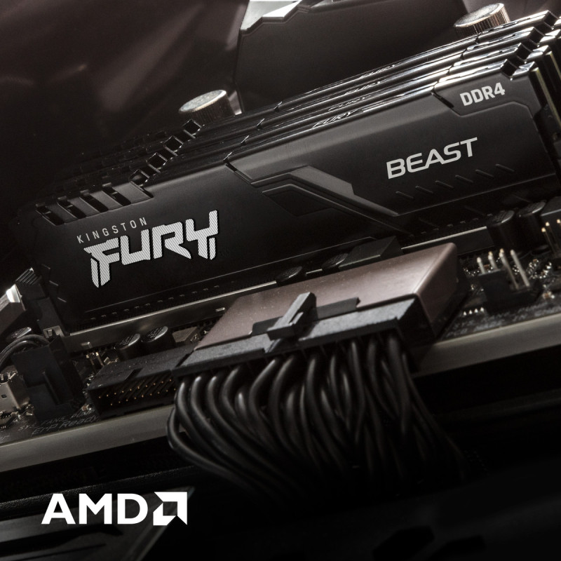 Kingston FURY 8 GB DDR4 3600 MHz Beast Black (KF436C17BB/8)