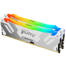 Оперативная память Kingston FURY 32 GB (2x16GB) DDR5 7600 MHz Renegade Silver/White RGB (KF576C38RWAK2-32)
