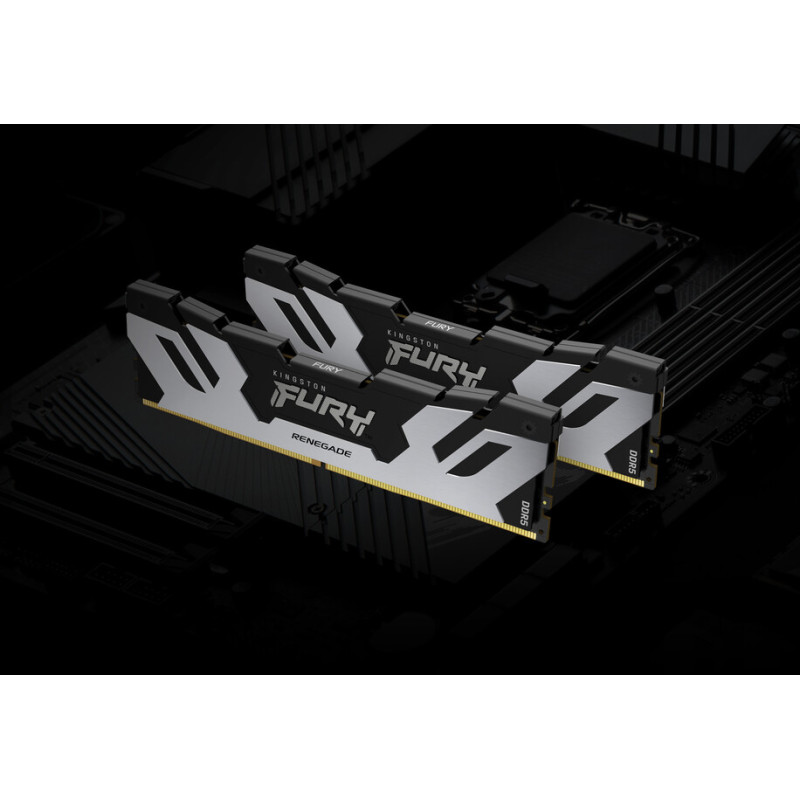 Оперативная память Kingston FURY 64 GB (2x32GB) DDR5 6400 MHz Renegade Silver/Black (KF564C32RSK2-64)