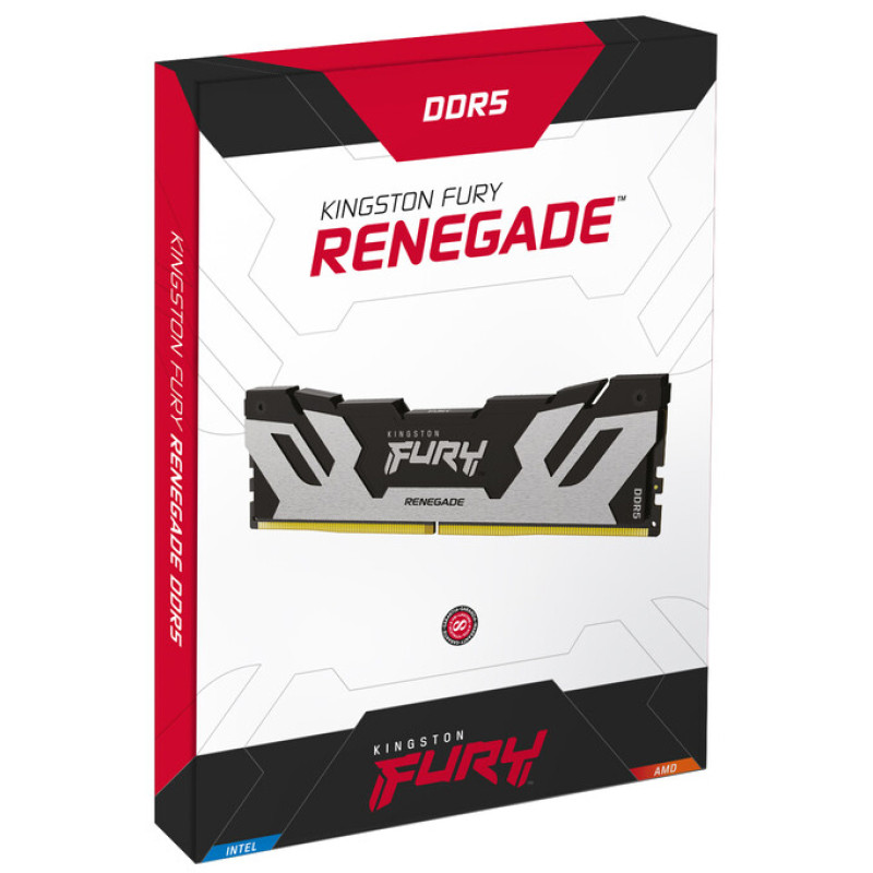 Оперативная память Kingston FURY 64 GB (2x32GB) DDR5 6400 MHz Renegade Silver/Black (KF564C32RSK2-64)
