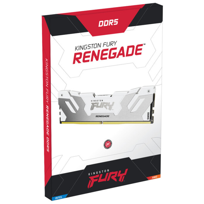 Оперативная память Kingston FURY 32 GB (2x16GB) DDR5 7600 MHz Renegade Silver/White (KF576C38RWK2-32)