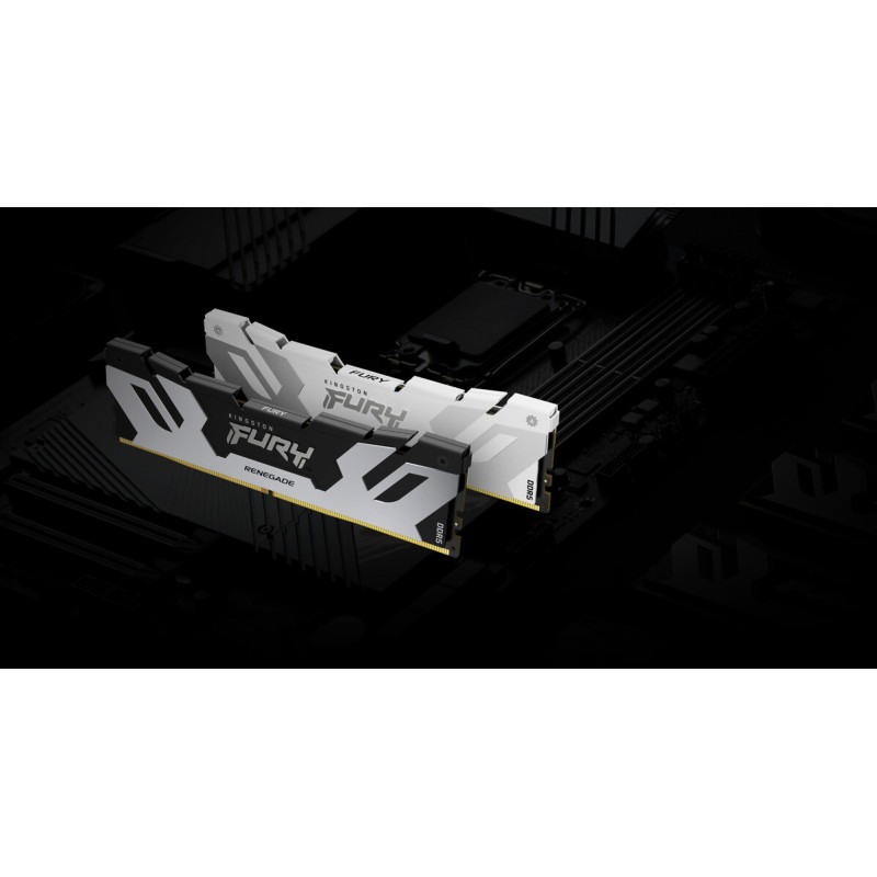 Оперативная память Kingston FURY 32 GB (2x16GB) DDR5 8000 MHz Renegade White/Silver (KF580C38RWK2-32)
