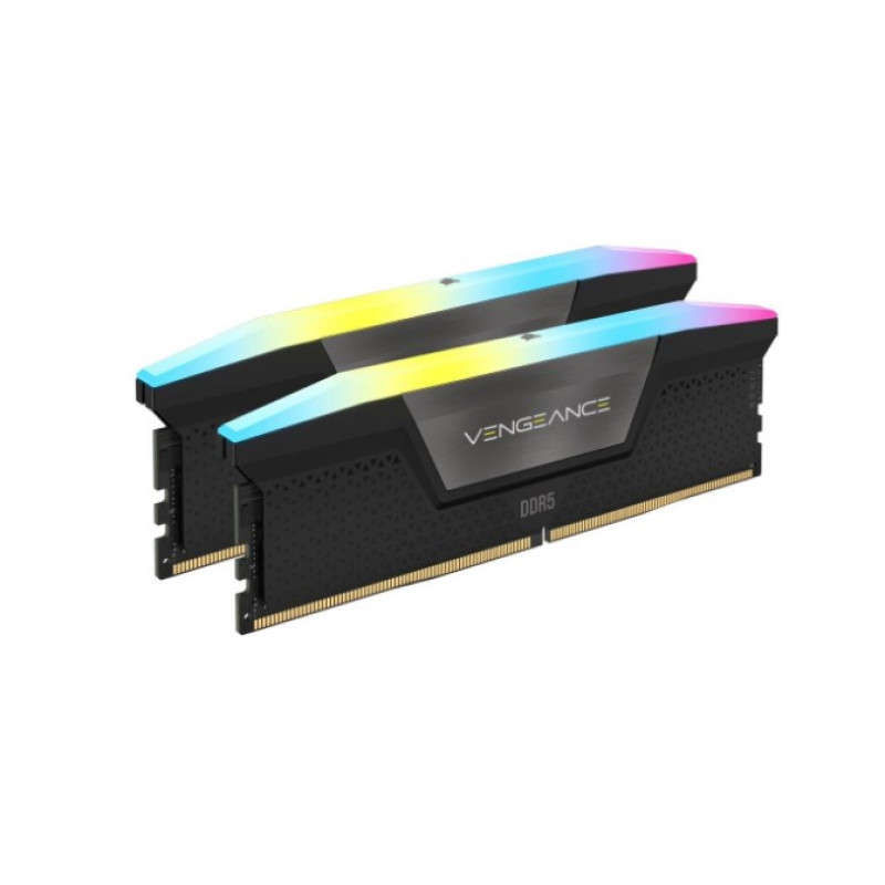 Оперативная память Corsair 32 GB (2x16GB) DDR5 5600 MHz Vengeance RGB AMD EXPO (CMH32GX5M2B5600Z36K)