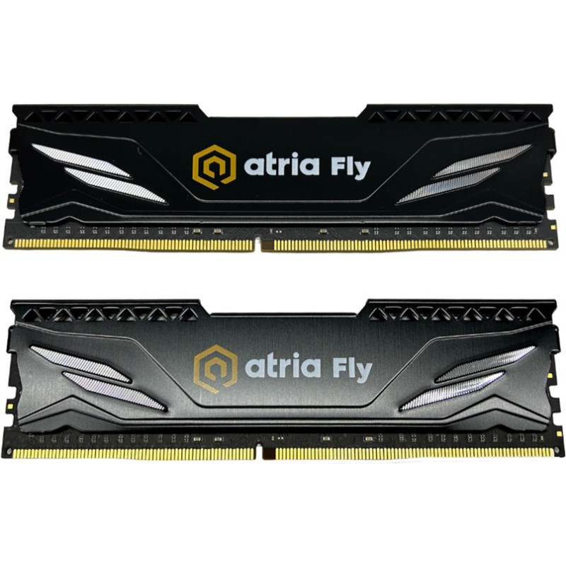 Оперативна пам'ять ATRIA 16 GB (2x8GB) DDR4 3200 MHz Fly Black (UAT43200CL18BK2/16)