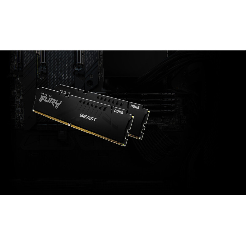 Оперативна пам'ять Kingston FURY 64 GB (2x32GB) DDR5 6000 MHz Beast (KF560C30BBK2-64)