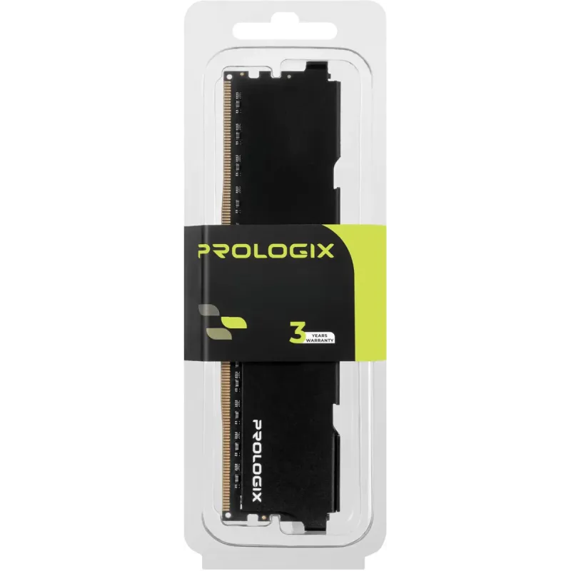 Оперативная память Prologix 8 GB DDR4 3200 MHz Black (PRO8GB3200B4)