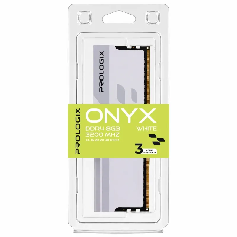 Оперативная память Prologix 8 GB DDR4 3200 MHz Onyx White (PRO8GB3200YW4)