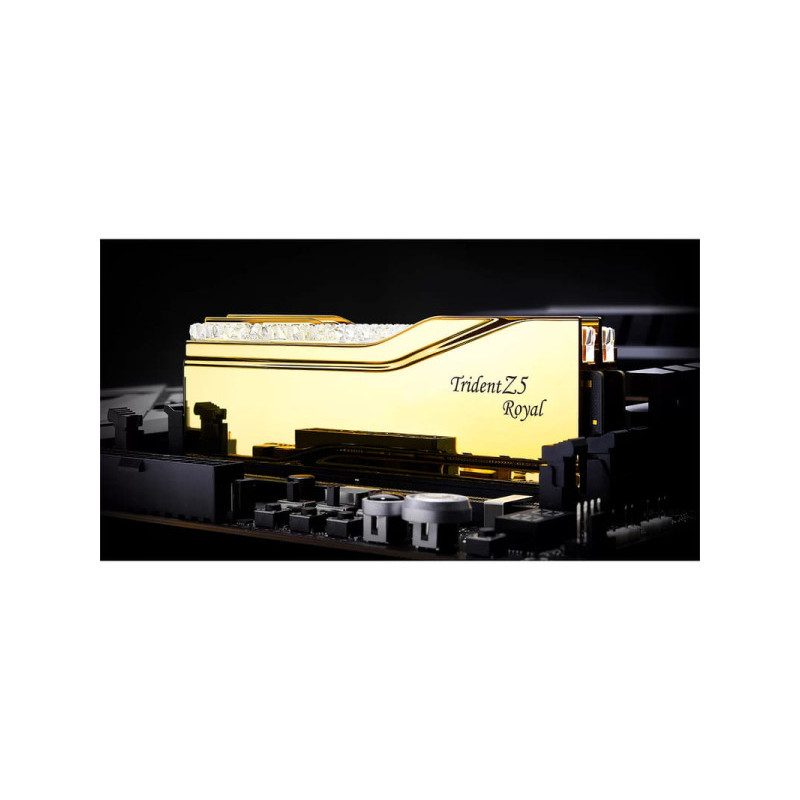 Оперативна пам'ять G.Skill 32 GB (2x16GB) DDR5 6000 MHz Trident Z5 Royal Gold (F5-6000J2836G16GX2-TR5G)