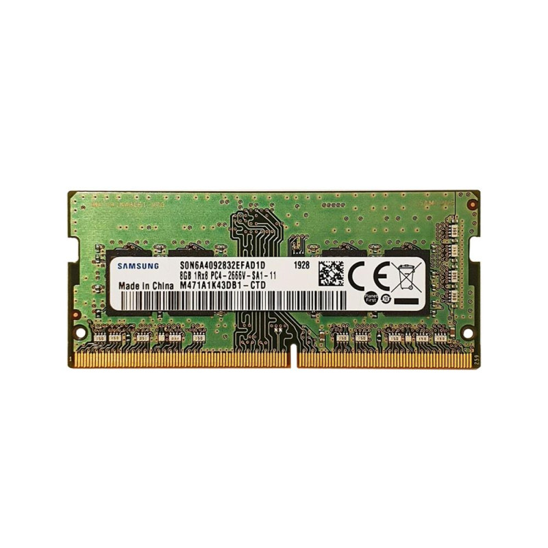Оперативная память Samsung 8 GB SO-DIMM DDR4 2666 MHz (M471A1K43DB1-CTD)
