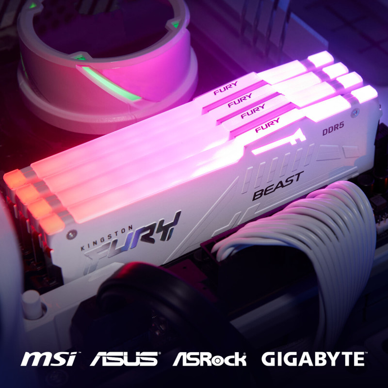 Kingston FURY Beast White RGB DDR5-6800 16GB (KF568C34BWEA-16)