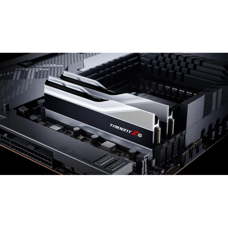 Оперативная память G.Skill 64 GB (2x32GB) DDR5 6000 MHz Trident Z5 Silver (F5-6000J3238G32GX2-TZ5S)