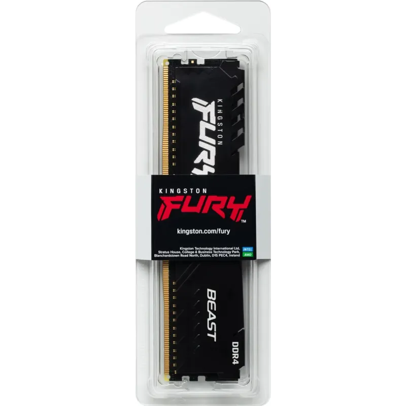 Оперативная память Kingston FURY 16 GB DDR4 3200 MHz Beast Black (KF432C16BB1/16)