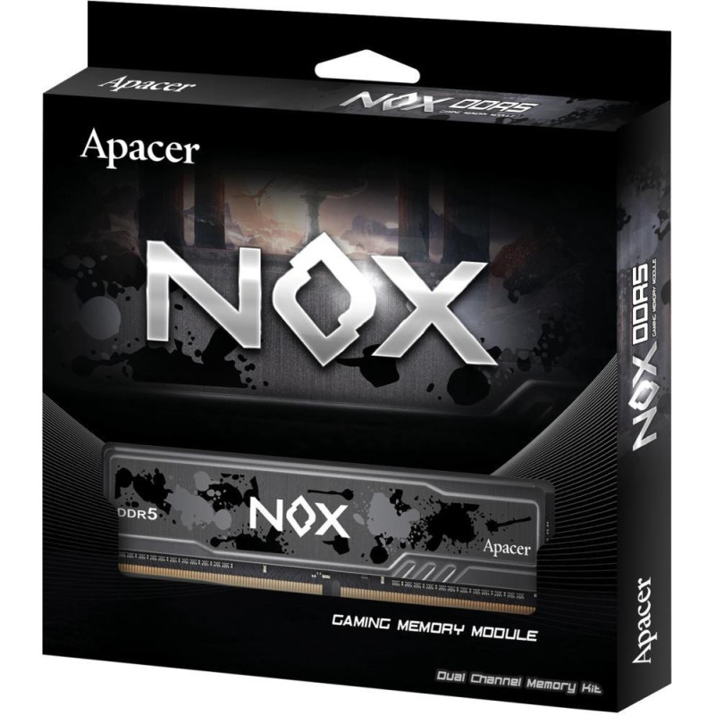 Оперативна пам'ять Apacer 32 GB (2x16GB) DDR5 5600 MHz Nox Black (AH5U32G56C522MBAA-2)