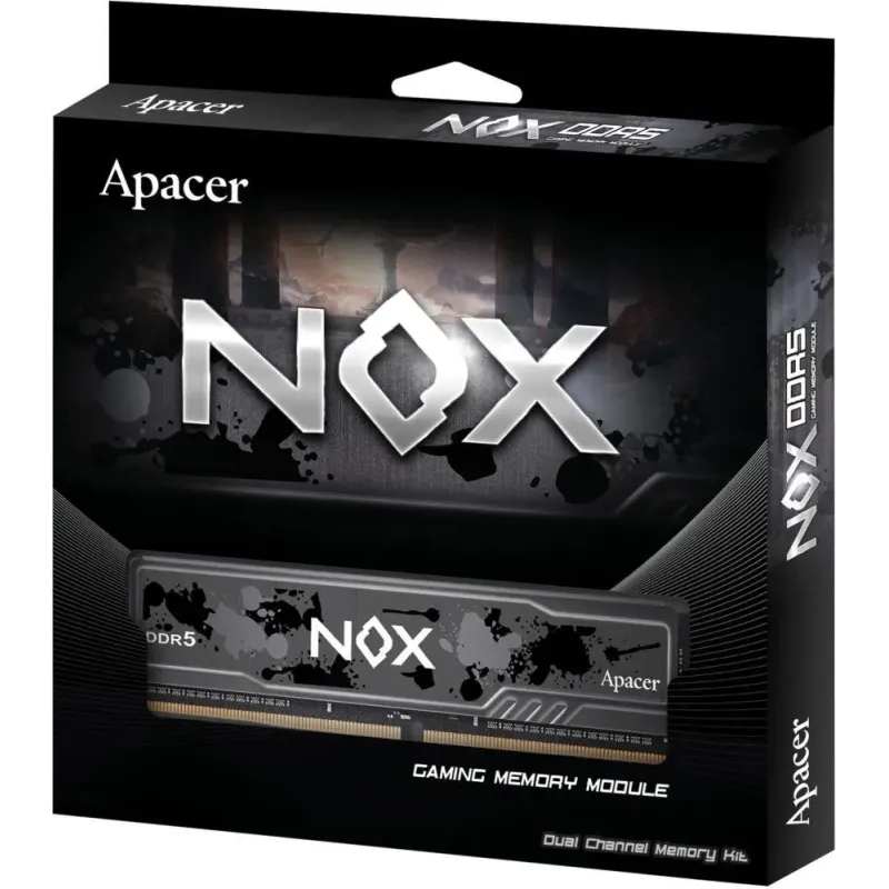 Оперативна пам'ять Apacer 32 GB (2x16GB) DDR5 5600 MHz Nox Black (AH5U32G56C522MBAA-2)