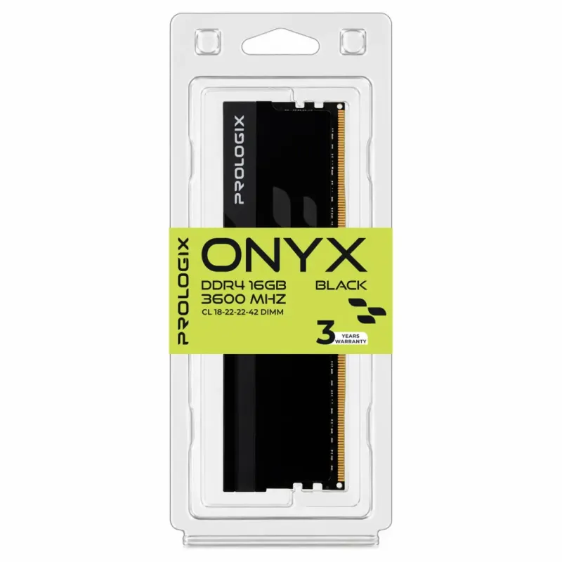 Оперативна пам'ять Prologix 16 GB DDR4 3600 MHz Onyx Black (PRO16GB3600YB4)