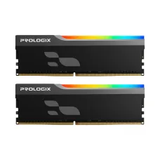 Оперативна пам'ять Prologix 16 GB (2x8GB) DDR4 3600 MHz Onyx Black RGB (PRO16GB3600YBR4K)