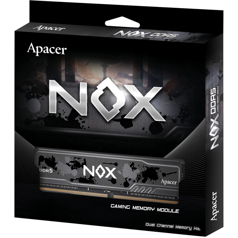 Оперативна пам'ять Apacer 32 GB (2x16GB) DDR5 6000 MHz Nox Black (AH5U32G60C622MBAA-2)
