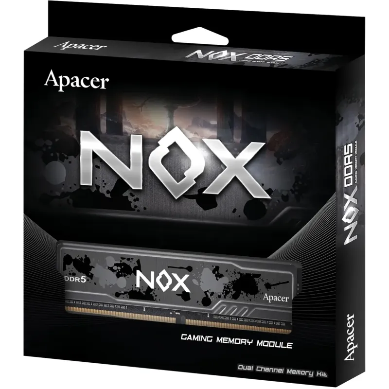 Оперативна пам'ять Apacer 32 GB (2x16GB) DDR5 6000 MHz Nox Black (AH5U32G60C622MBAA-2)