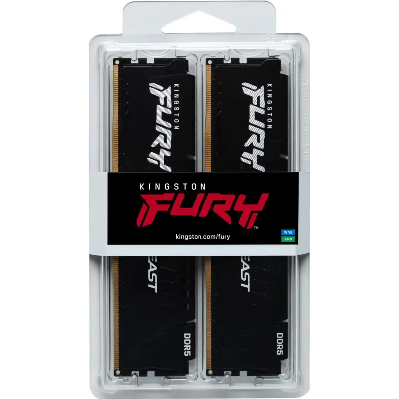 Оперативна пам'ять Kingston FURY 16 GB (2x8GB) DDR5 5600 MHz Beast (KF556C40BBK2-16)