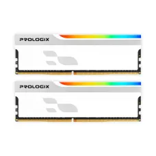 Оперативна пам'ять Prologix 16 GB (2x8GB) DDR4 3600 MHz Onyx White RGB (PRO16GB3600YWR4K)