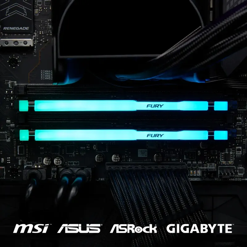 Оперативна пам'ять Kingston FURY 32 GB (2x16GB) DDR5 6400 MHz Beast RGB EXPO (KF564C32BBEAK2-32)