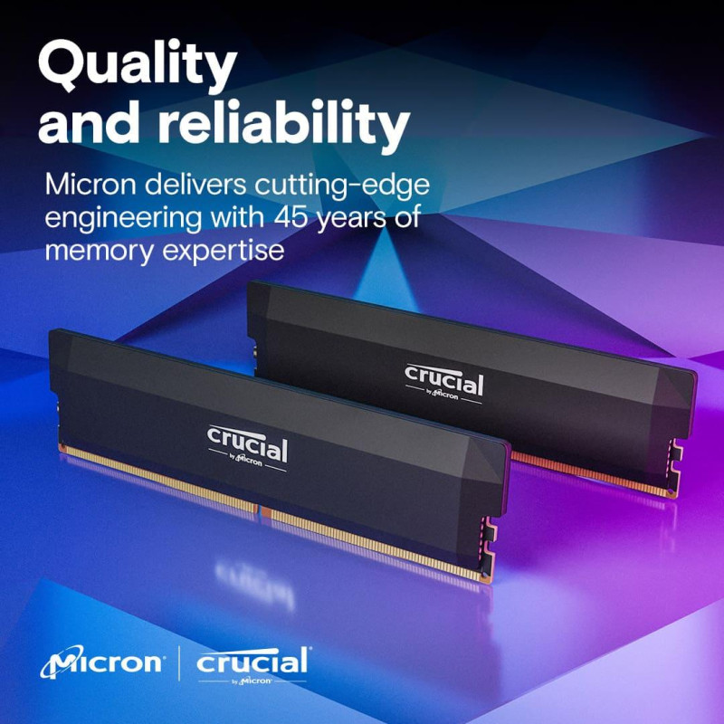 Crucial DDR5 32GB (2x16GB) 6400Mhz Pro Overclocking (CP2K16G64C38U5B)