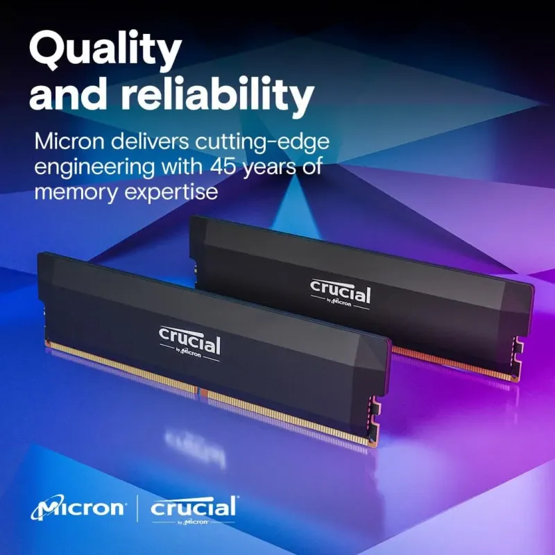 Оперативна пам'ять Crucial DDR5 32GB (2x16GB) 6400Mhz Pro Overclocking (CP2K16G64C38U5B)