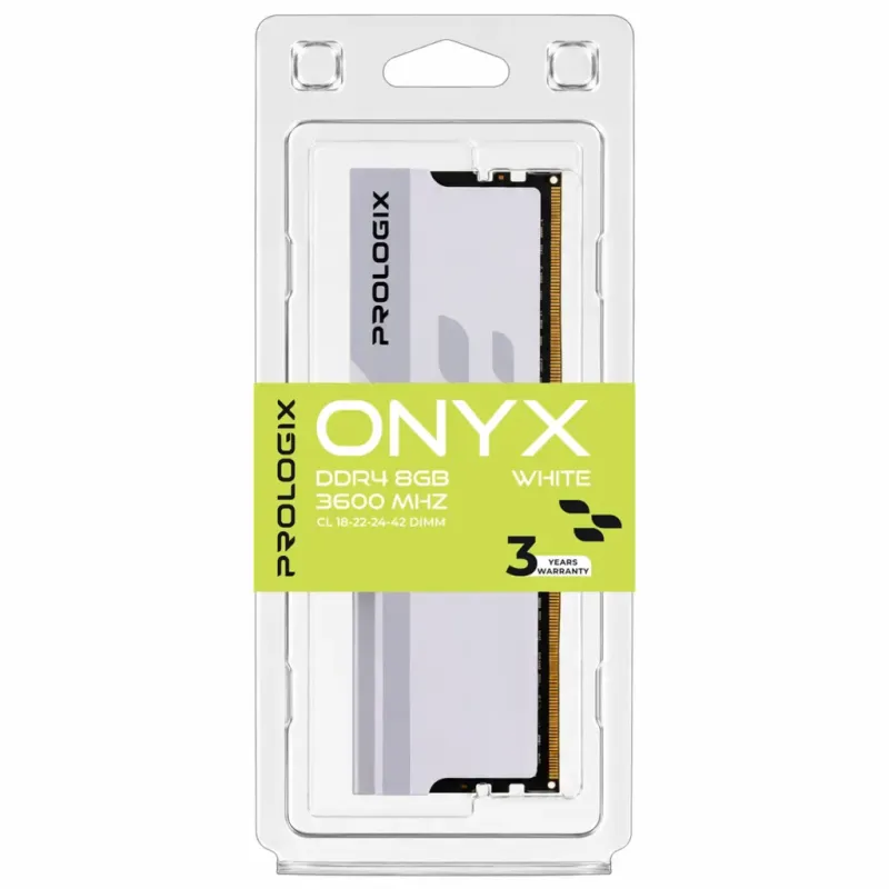 Оперативная память Prologix 8 GB DDR4 3600 MHz Onyx White (PRO8GB3600YW4)