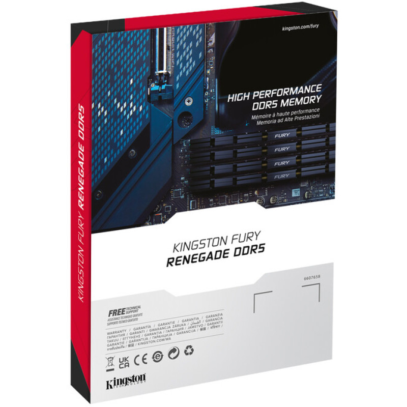 Kingston FURY 96 GB (2x48GB) DDR5 6400 MHz Renegade Silver (KF564C32RSK2-96)