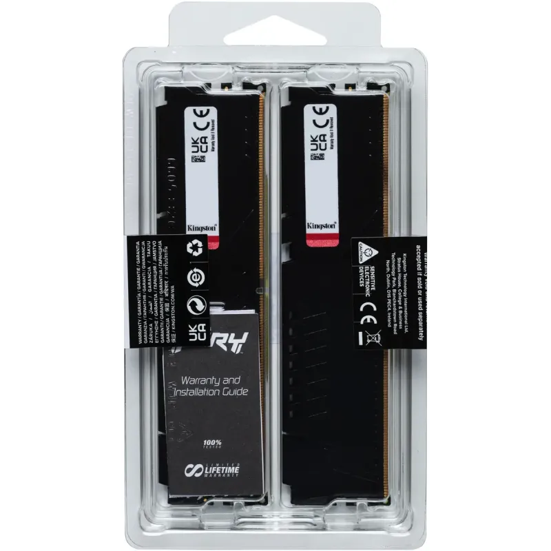 Оперативная память Kingston FURY 32 GB (2x16GB) DDR5 6000 MHz Beast Black (KF560C36BBE2K2-32)