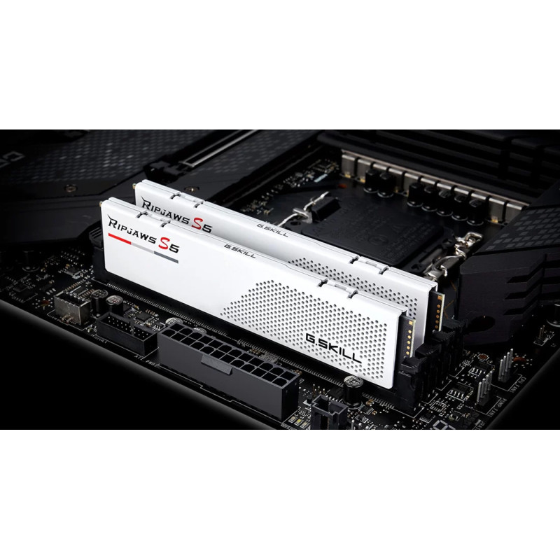 G.SKILL Ripjaws S5 Matte White DDR5 6000MHz 64GB Kit 2x32GB (F5-6000J2836G32GX2-RS5W)