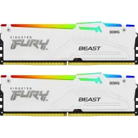 Оперативная память Kingston FURY 32 GB (2x16GB) DDR5 6000 MHz Beast RGB EXPO White (KF560C36BWE2AK2-32)
