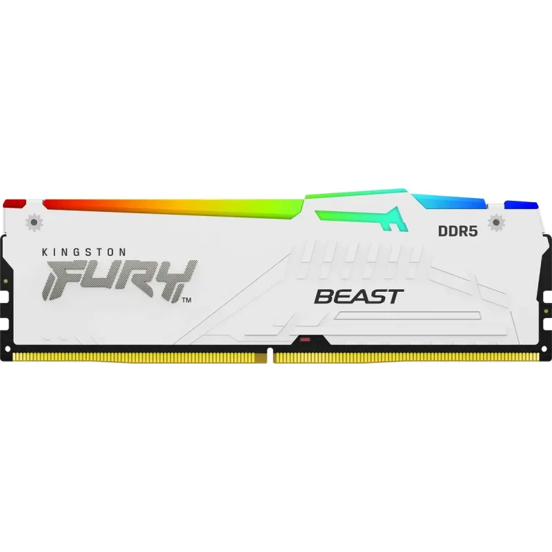 Оперативная память Kingston FURY 32 GB (2x16GB) DDR5 6000 MHz Beast RGB EXPO White (KF560C36BWE2AK2-32)