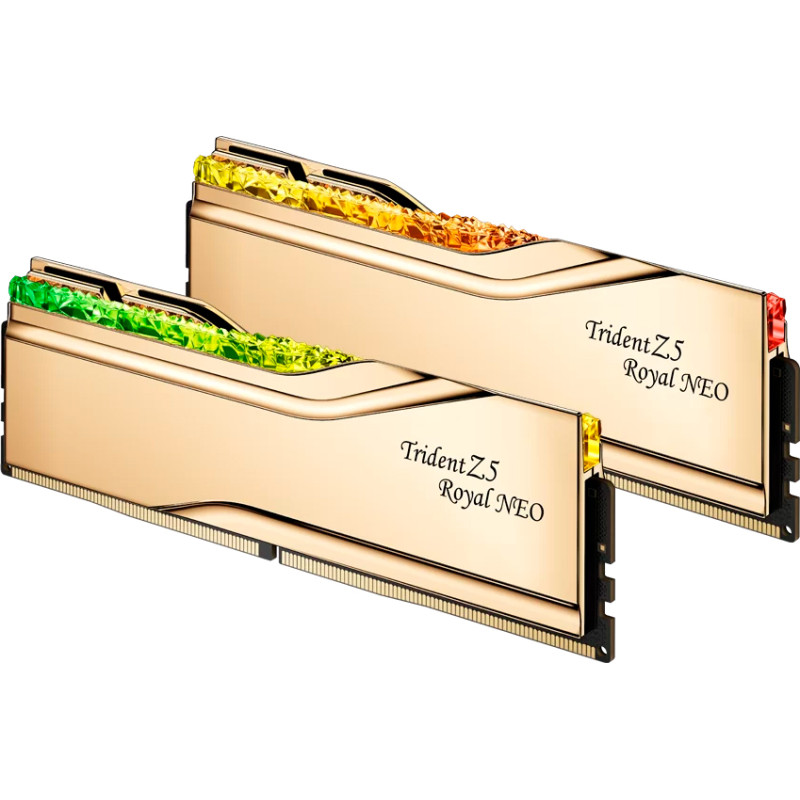 Оперативная память G.SKILL Trident Z5 Royal Neo Gold DDR5 6400MHz 32GB Kit 2x16GB (F5-6400J3039G16GX2-TR5NG)