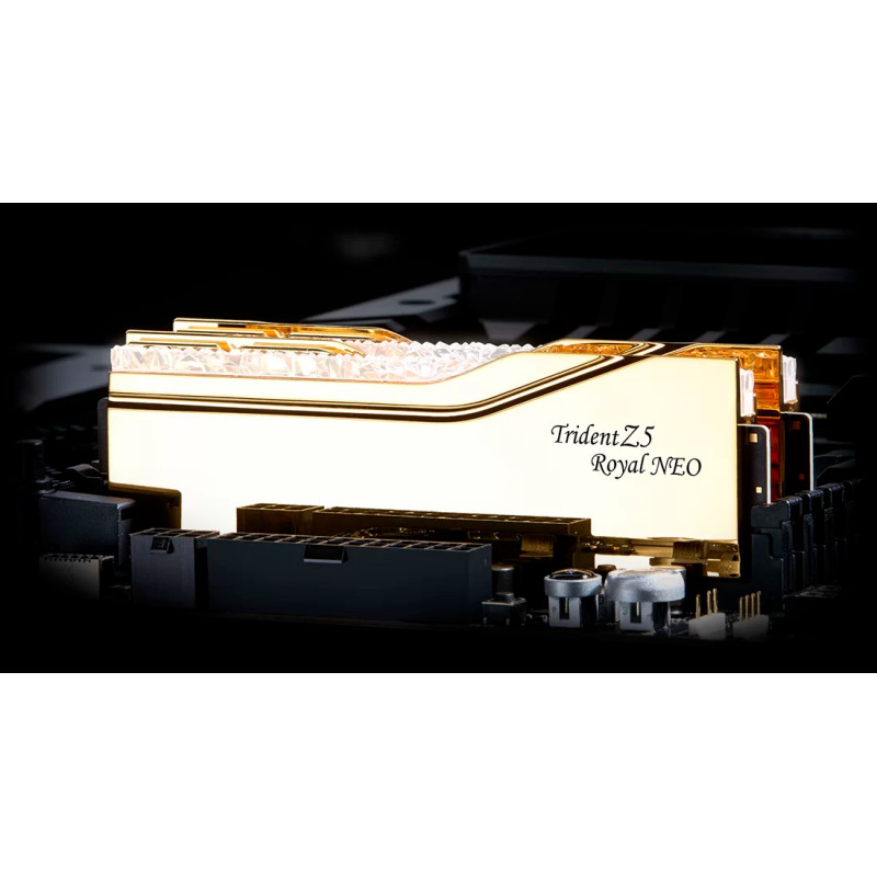 Оперативная память G.SKILL Trident Z5 Royal Neo Gold DDR5 6400MHz 32GB Kit 2x16GB (F5-6400J3039G16GX2-TR5NG)