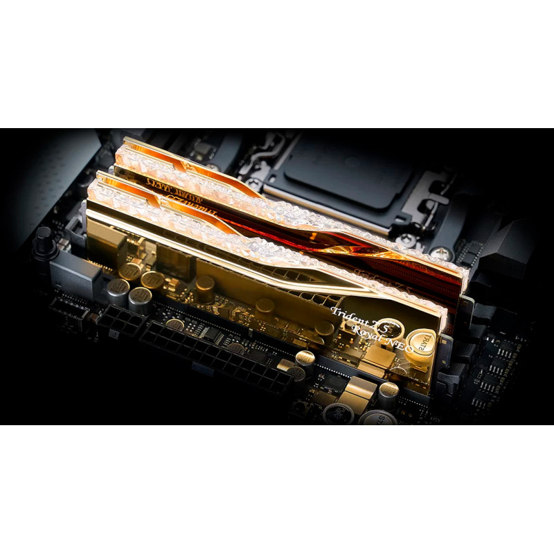 Оперативная память G.SKILL Trident Z5 Royal Neo Gold DDR5 6400MHz 32GB Kit 2x16GB (F5-6400J3039G16GX2-TR5NG)