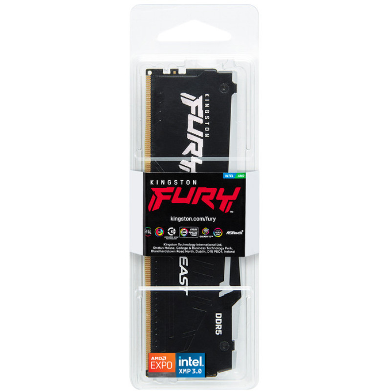 Kingston FURY 64 GB DDR5 5600 MHz Beast Black RGB EXPO (KF556C40BBA-64)