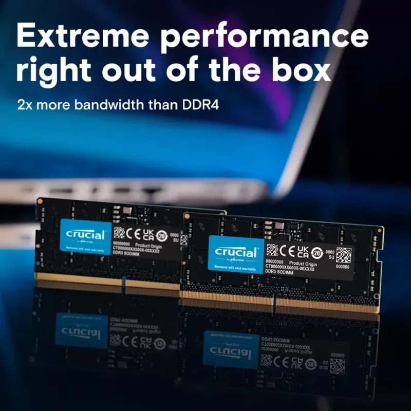 Оперативная память Crucial DDR5 1x8GB Tray (CT8G56C46S5T)