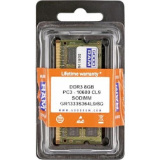 Оперативна пам'ять GOODRAM 8 GB SO-DIMM DDR3 1333 MHz (GR1333S364L9/8G)