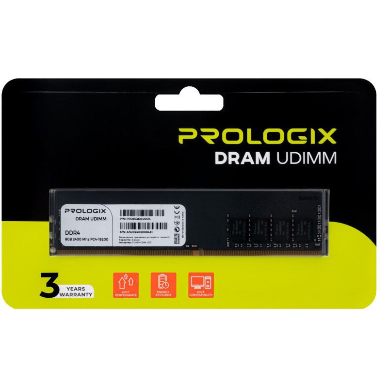 Оперативная память Prologix  PRO8GB2400D4