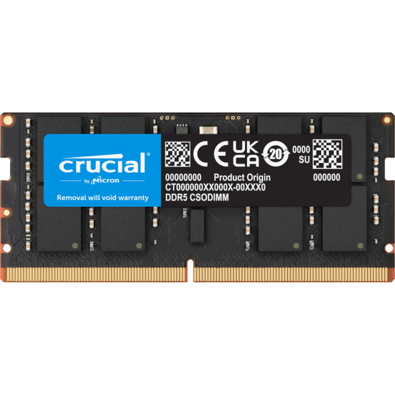 Оперативна пам'ять Crucial 16 GB CSO-DIMM DDR5 6400 MHz (CT16G64C52CS5)