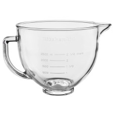 Чаша KitchenAid 4,7 л 5KSM5GB скляна, з ручкою, мірною шкалою