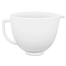 Чаша KitchenAid 4,7 л 5KSM2CB5LW керамічна, з ручкою, колір білий шоколад