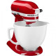 Чаша KitchenAid 4,7 л 5KSM2CB5LW керамічна, з ручкою, колір білий шоколад