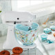Насадка Чаша KitchenAid 4,7 л 5KSM2CB5PWG керамічна, з ручкою, візерунок біла гарденія