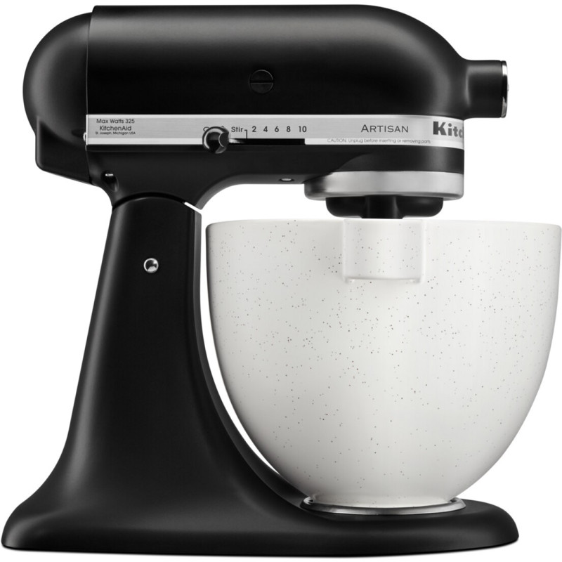 Чаша KitchenAid 4,7 л 5KSM2CB5PSS керамічна, з двома ручками, візерунок плямистий камінь