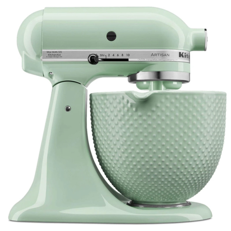 Чаша KitchenAid 4,7 л 5KSM2CB5TDD керамічна, з ручкою, текстурована, візерунок краплі роси