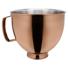 Чаша KitchenAid 4,8 л 5KSM5SSBRC з нержавіючої сталі, з ручкою, з PVD покриттям, колір сяючий мідний