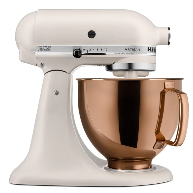 Чаша KitchenAid 4,8 л 5KSM5SSBRC з нержавіючої сталі, з ручкою, з PVD покриттям, колір сяючий мідний